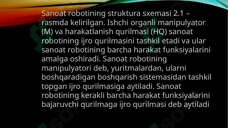 Sanoat ro’bo’tlarining siniflanishi va ularning strukturasi 4