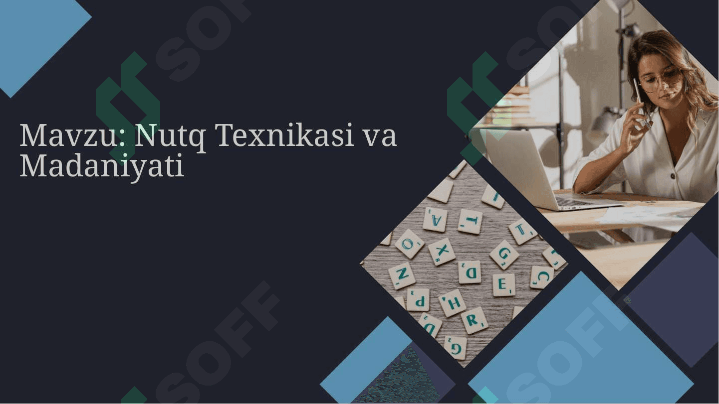 Nutq Texnikasi va Madaniyati 2