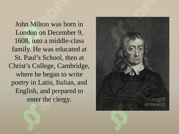 John Milton and alexander Pope's literary creativity 2