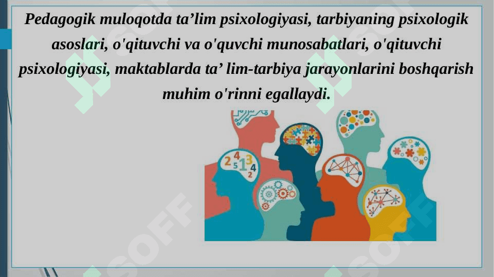 Muloqot psixologiyasining psixologiyaning boshqa tarmoqlari bilan bog‘liqligi 4