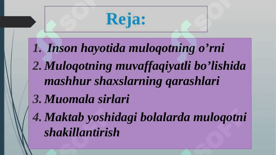 Muloqotning muvaffaqiyatli bo‘lishida shaxs sifatlarining o‘rni 2