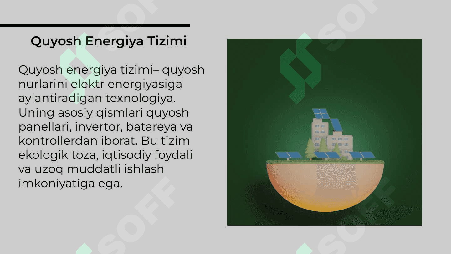 Quyosh elektr stansiyasi uchun fotoelektr modulni hisoblash va tanlash 3