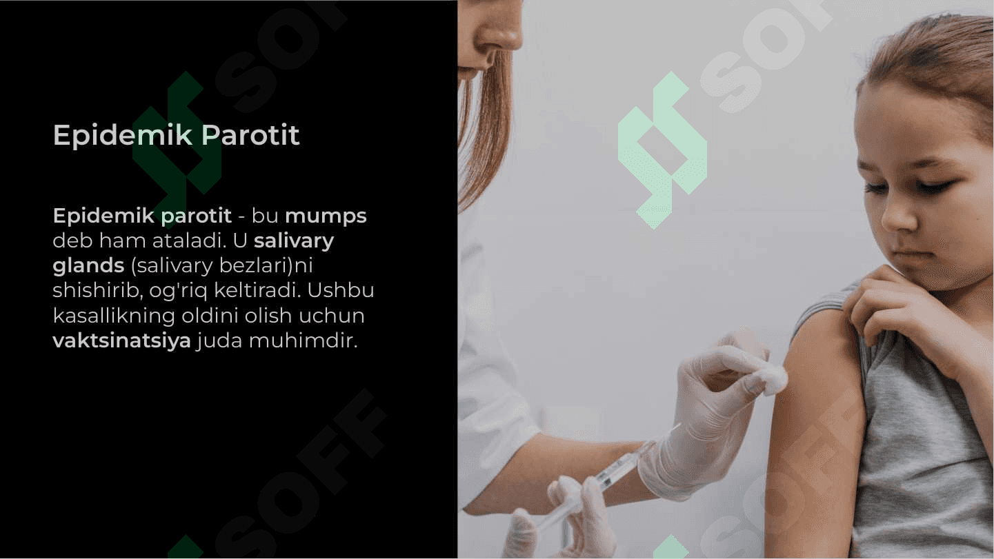 Paragripp, epidemik parotit, qizamiq, ortomikso viruslar, gripp viruslari 5