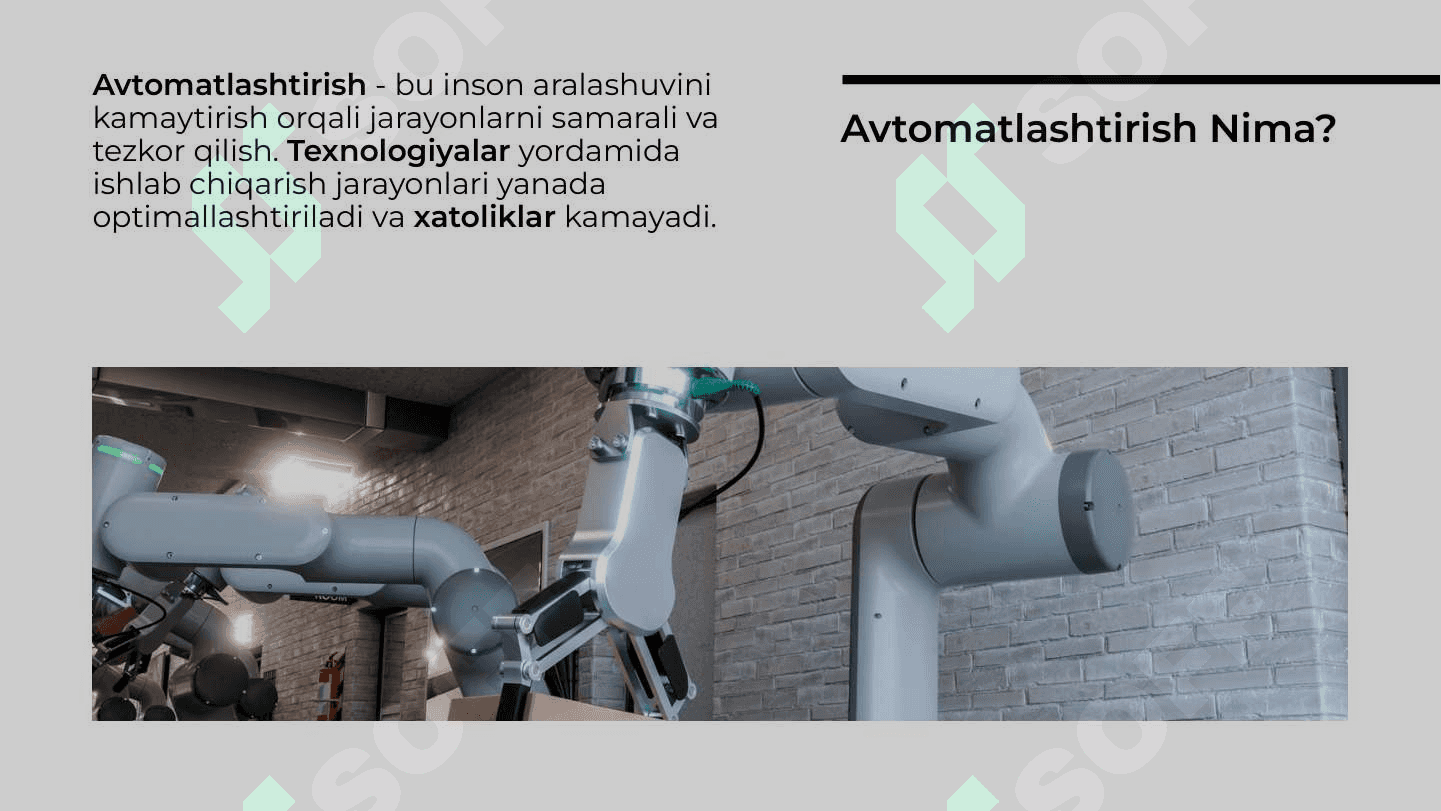 Polipilen ishlab chiqarishni avtomatlashtirish 5