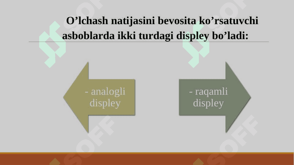 O’LCHOV NAZORAT TEХNIKASI ASBOBLARI. 6