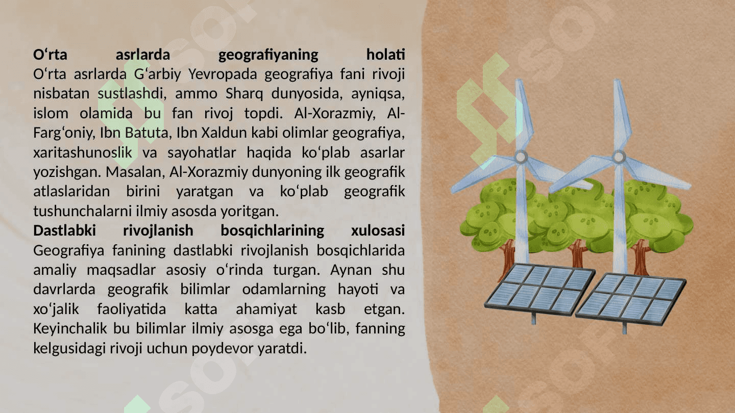 Geografiyaning rivojlanish bosqichlari 6