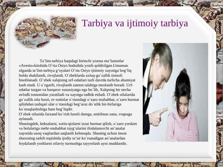 Tarbiya va ijtimoiy tarbiya