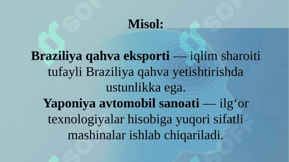 Xalqaro savdo va iqtisodiy integratsiya 7