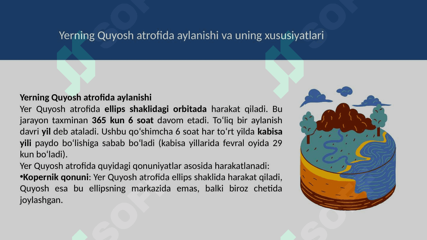 Yerning o‘z o‘qi atrofida aylanishining geografik oqibatlari 3