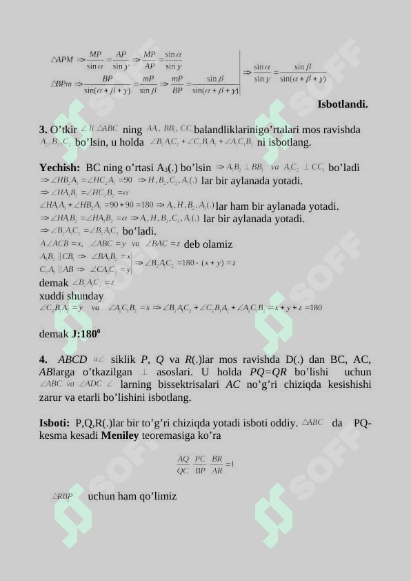 Matematikada olimpiada masalalari, yechimlari bilan 2