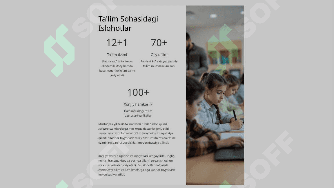 Mustaqil O‘zbekiston Respublikasi tashkil topishining tarixiy ahamiyati. O‘zbekistonning o‘ziga xos istiqlol va taraqqiyot yo‘li. 7