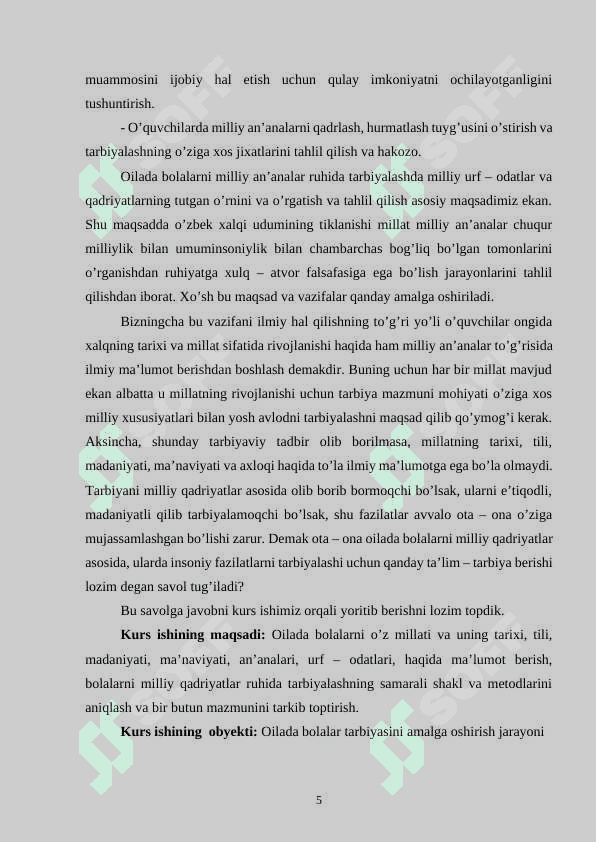 Milli istiqlol g’oyasi asosida oilada bola tarbiyasi 5