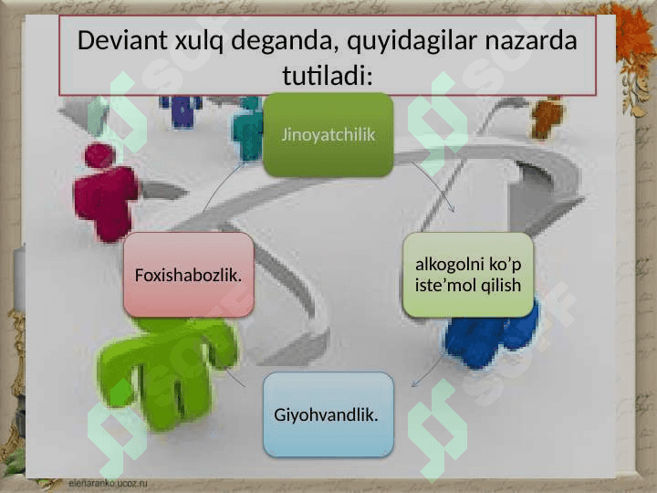 Deviant xulq-atvor muammosini o’rganish sotsiologiyasidan ilmiy yo’nalish sifatida 6