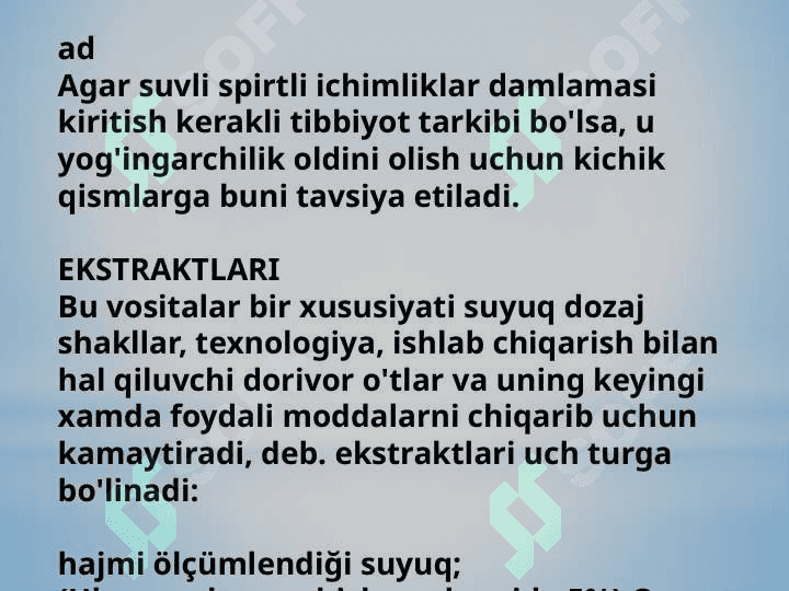 Suyuq dori shakllari va ularga retsept yozish qoidalari 4