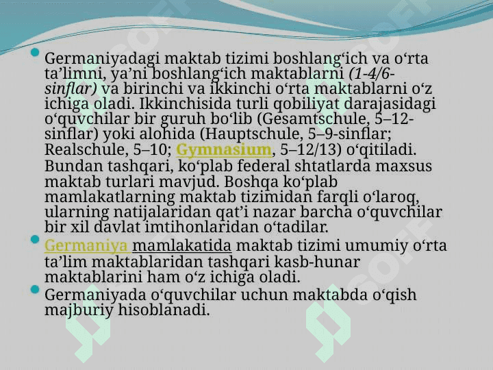 GERMANIYA TAʼLIM TIZIMI VA UNING BESH OLTIN QOIDASI 3