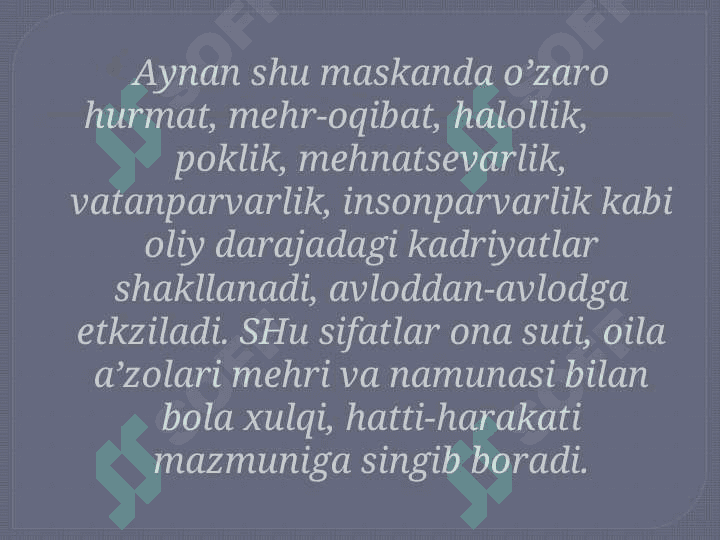 OILA TARBIYASI ASOSLARI 4