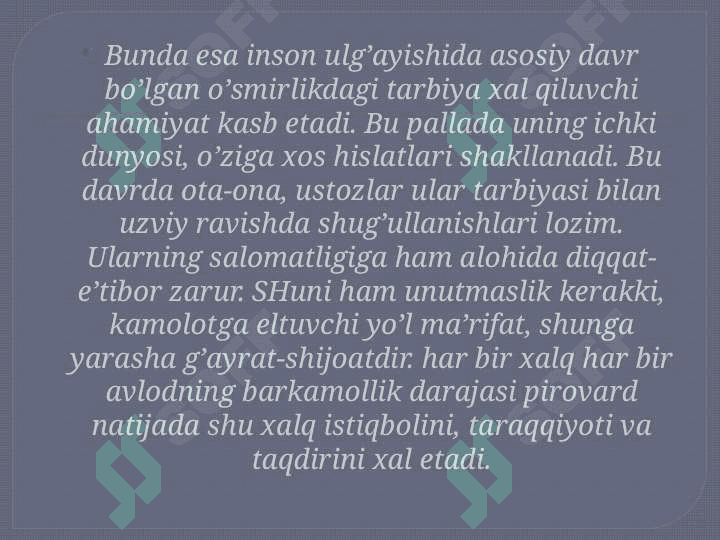 OILA TARBIYASI ASOSLARI 5