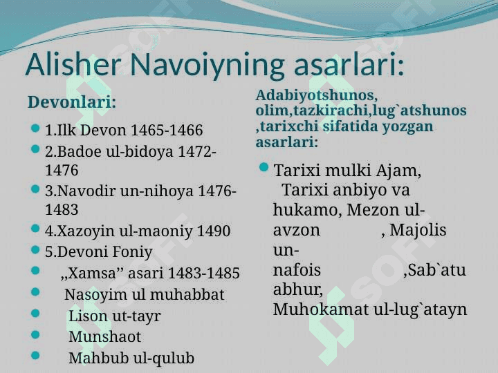Alisher Navoiy-g’azal mulkining sultoni 7