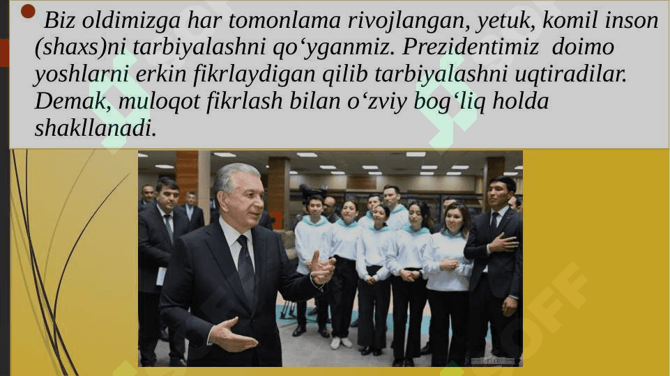 Shaxs shakllanishidagi psixologik - pedagogik masalalar 8
