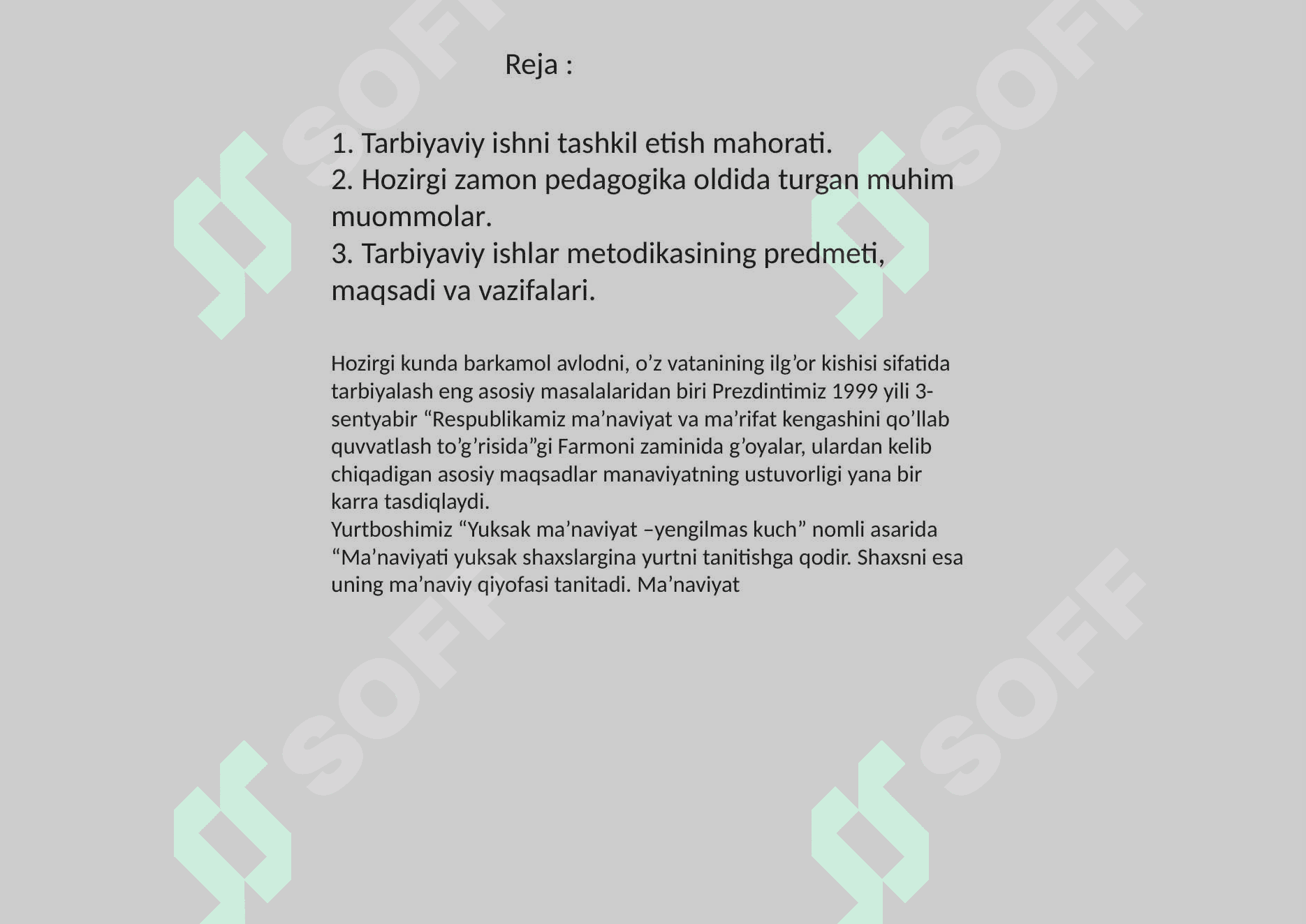 O'quvchilarning tarbiyaviy ishlarini tashkil etishdagi mahorati 2