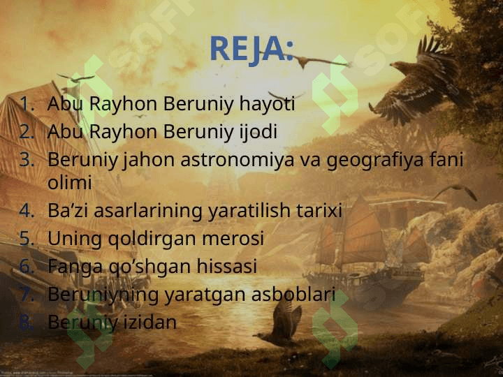 Abu Rayhon Beruniy slayd 3