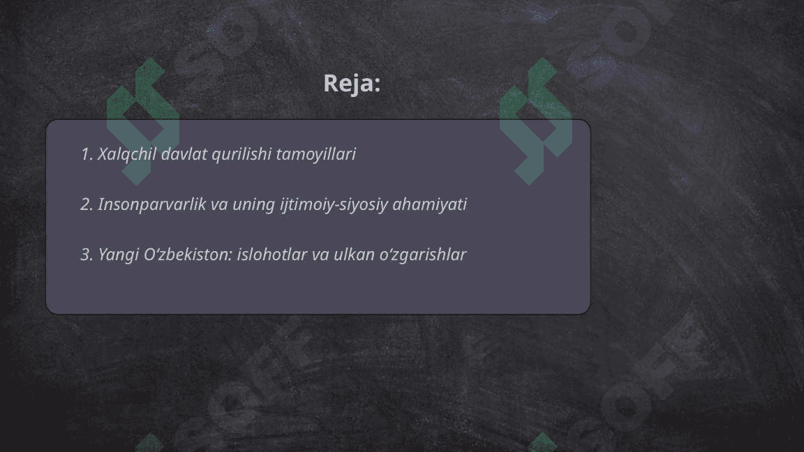 Yangi Ozbekistonda xalqchil va insonpanvar davlat qurishning ijtimoiy-siyosiy ahamiyati 2