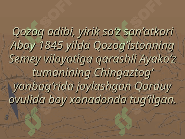 Abay hayoti va ijodi 5
