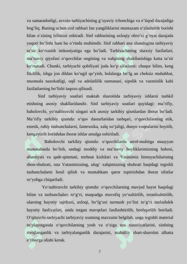 SINF RAHBARINING OILA VA JAMOATCHILIK BILAN HAMKORLIGINI TASHKIL ETISH 7