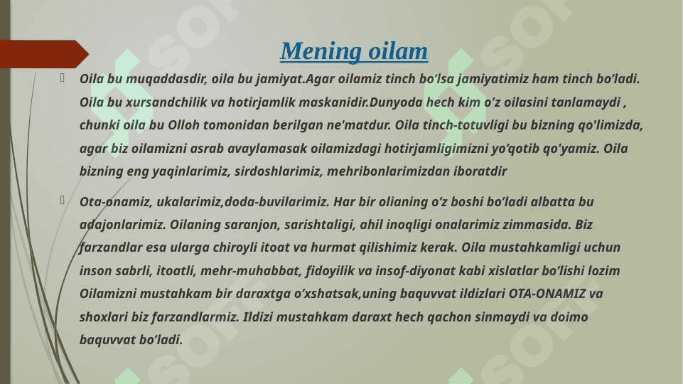 Mening oilam 2
