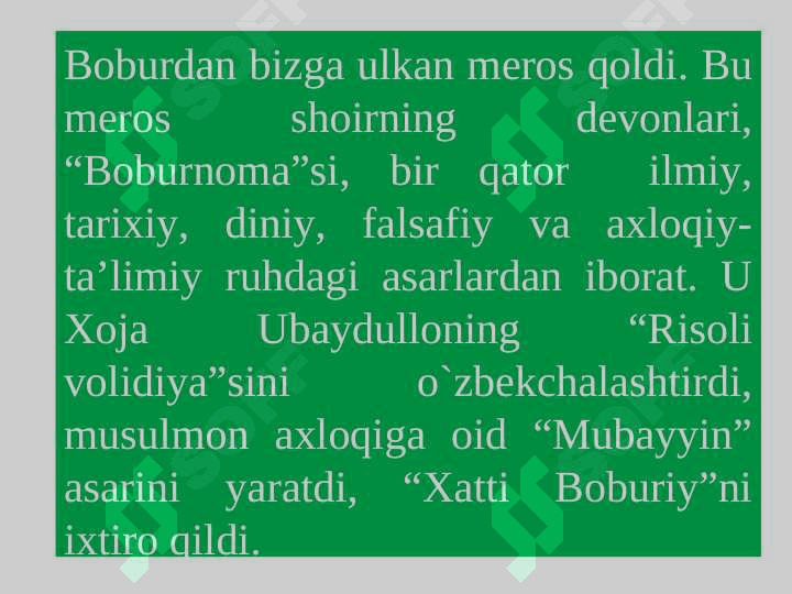 Bobur hayoti va ijodi, Boburnoma, ruboiylar 3