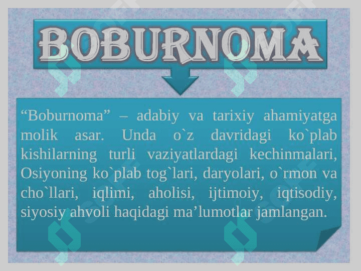 Bobur hayoti va ijodi, Boburnoma, ruboiylar 4