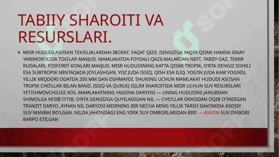 Misr arab respuplikasi 3
