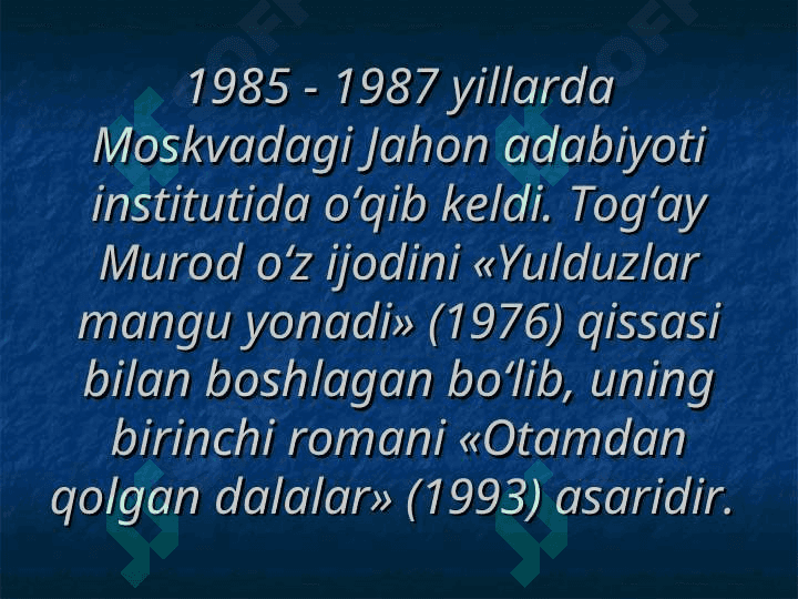 T.Murod hayoti va ijodi 7
