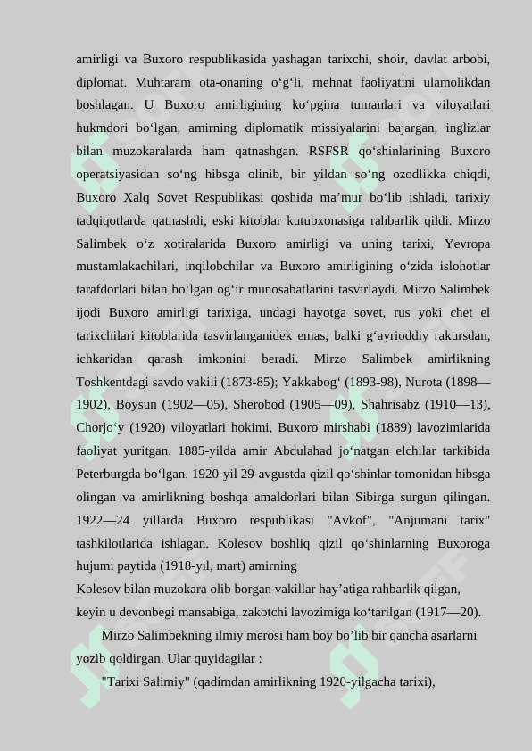 Мirzo Salimbek asarlari tarixiy manba sifatida 8