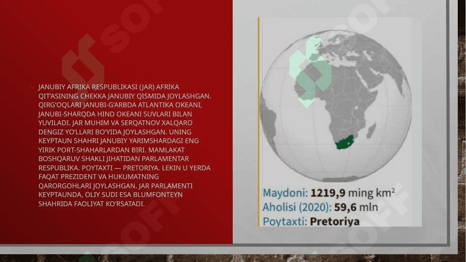 Janubiy Afrika Respublikasi 2