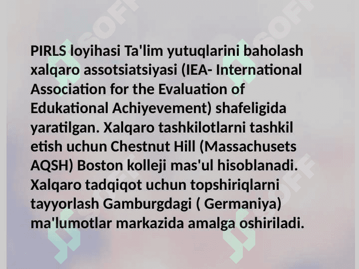 PIRLS taqdimotida soʻrovnomalarning qamrov doirasi 3