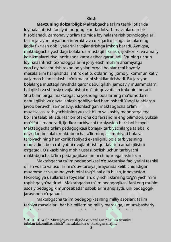 MAKTABGACHA TA’LIM TASHKILOTLARIDA LOYIHALASHTIRISH FAOLIYATINING TEXNOLOGIYALARI 3