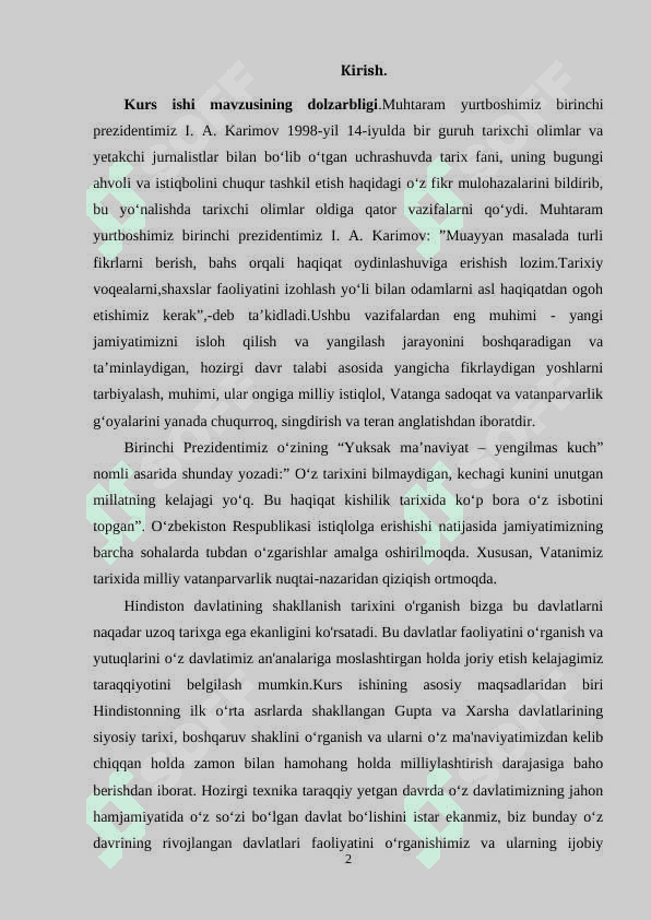 XIX asrda Hindistonda mustamlakachilik siyosati va milliy ozodlik harakati 2