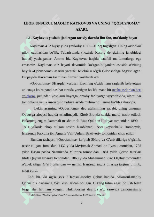 AXLOQIY TARBIYADA KAYKOVUSNING ‘‘QOBUSNOMA’’ ASARIDAN FOYDALANISH 7