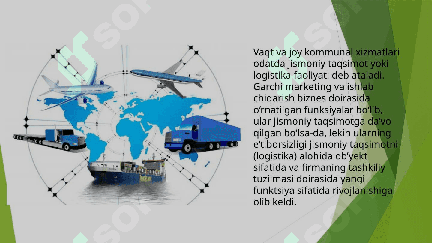 Logistikani boshqarishning uslubiy jihatlari 7