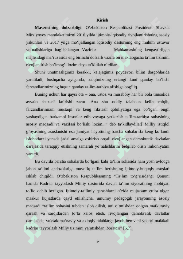 TARBIYA SHAXSNI MAQSADGA MUVOFIQ SHAKLLANTIRISH JARAYONI SIFATIDA 2