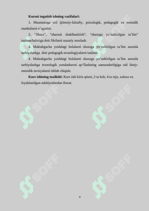 TARBIYA SHAXSNI MAQSADGA MUVOFIQ SHAKLLANTIRISH JARAYONI SIFATIDA 4