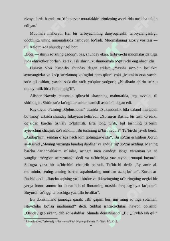 Tarbiya darslarini tashkil etishda pedagogik texnologiyalardan foydalanish 6