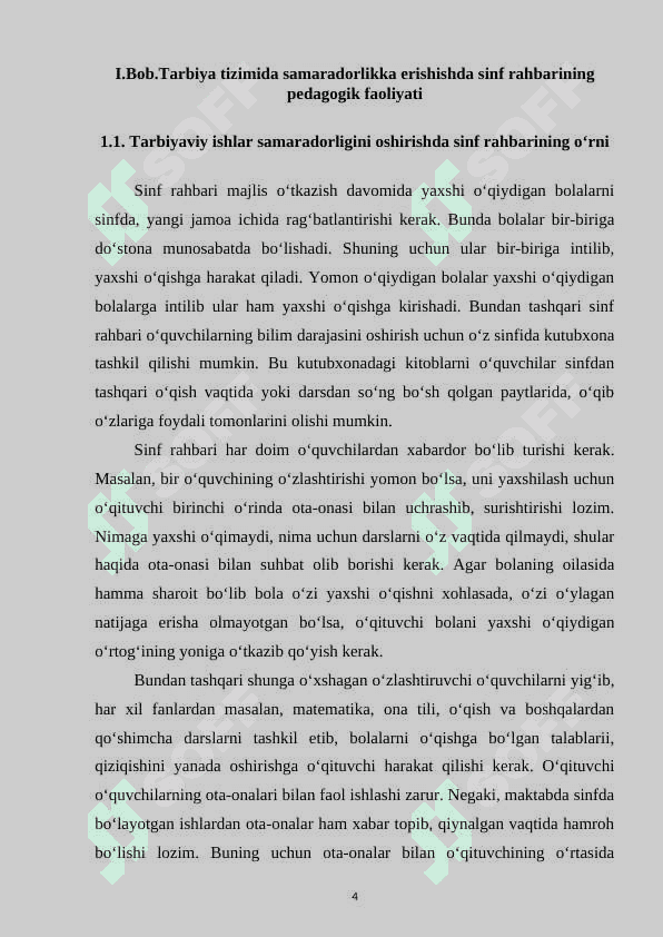 SINF RAHBARINING TARBIYAVIY FAOLIYAT SAMARADORLIGINI OSHIRISH USULLARI VA YO’LLARI 4