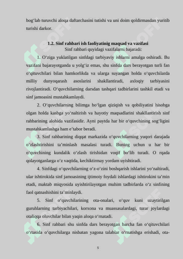 SINF RAHBARINING TARBIYAVIY FAOLIYAT SAMARADORLIGINI OSHIRISH USULLARI VA YO’LLARI 5