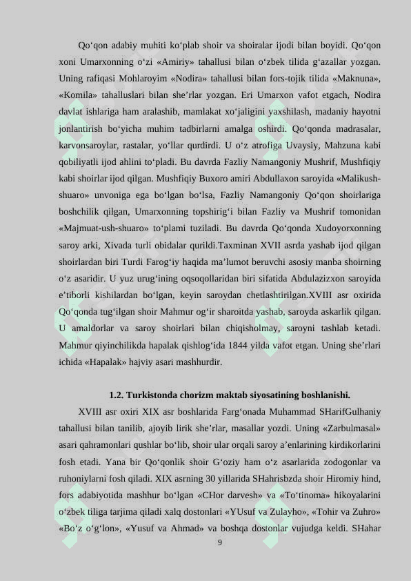 XIX asrning ikkinchi yarmi va XX asr boshlarida ta'lim va pedagogik fikrlar 8