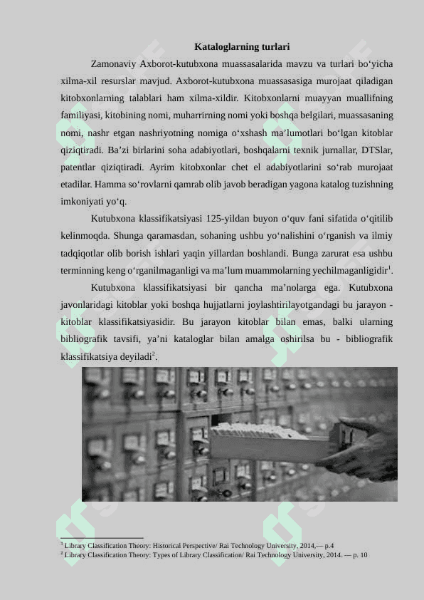 ARM kataloglari va ularning boʻlinishi 4