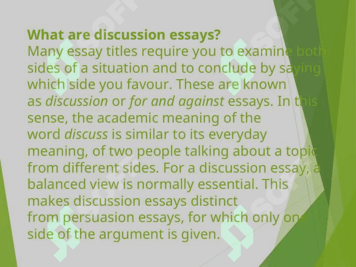 Discussion essays 2