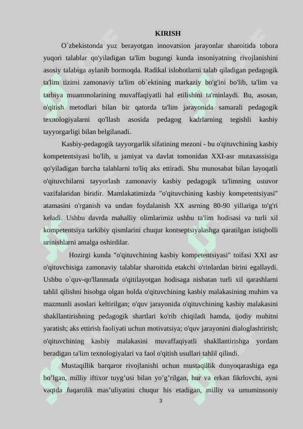 MAHORATLI PEDAGOGNI O`QITISHDA KASBIY KOMPTENSIYANI RIVOJLANTIRISH 3