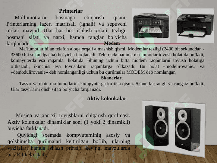 Shaxsiy kompyuterning dasturiy ta'minoti 8